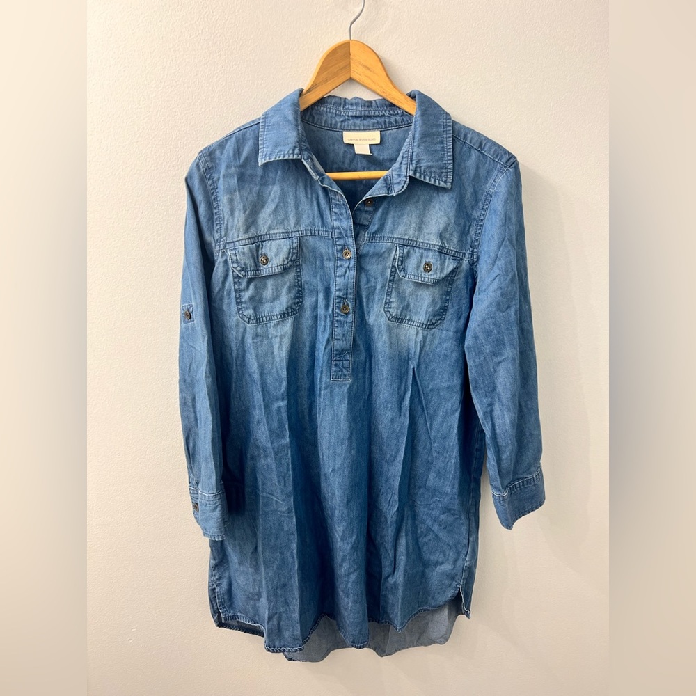 Women’s denium dress// Size L// Canyon river blues